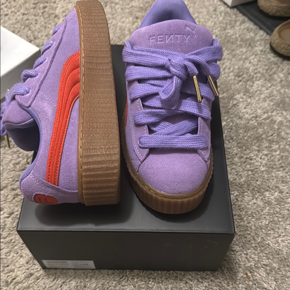 Fenty Beauty Kids Purple and Orange Sneakers